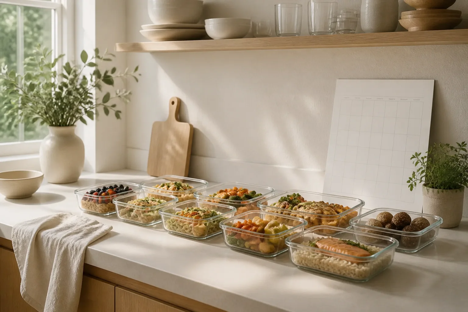 Prep once, eat all week: the product in use (render)